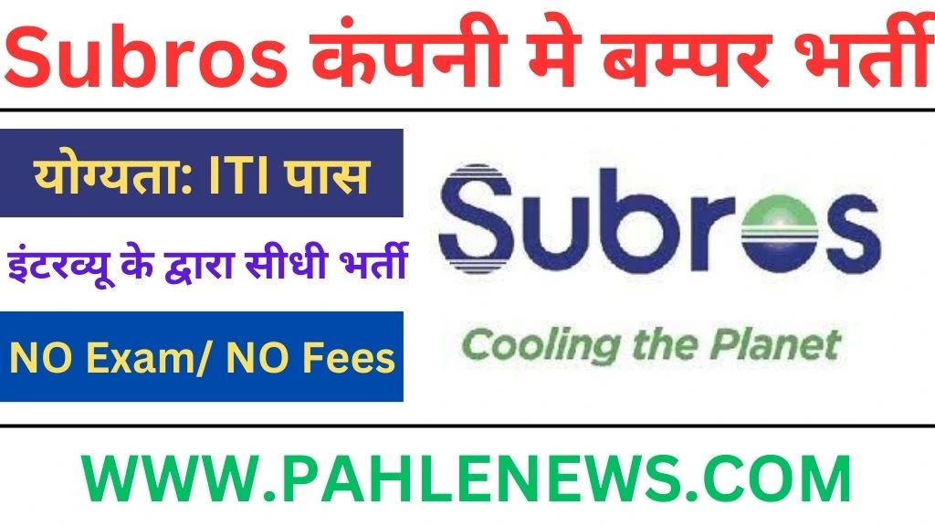 Subros Limited Recruitment 2024