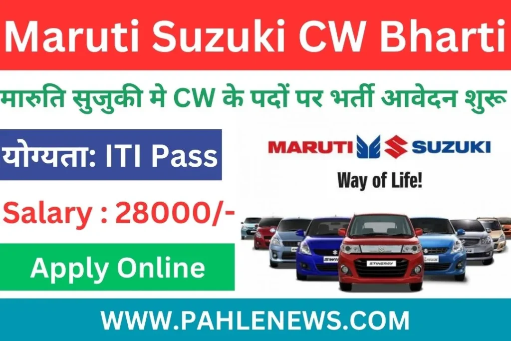Maruti Suzuki CW Recruitment 2023