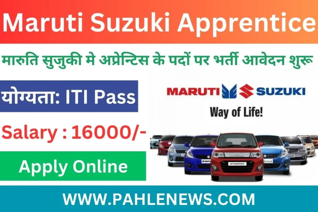Maruti Suzuki Apprentice Recruitment 2023
