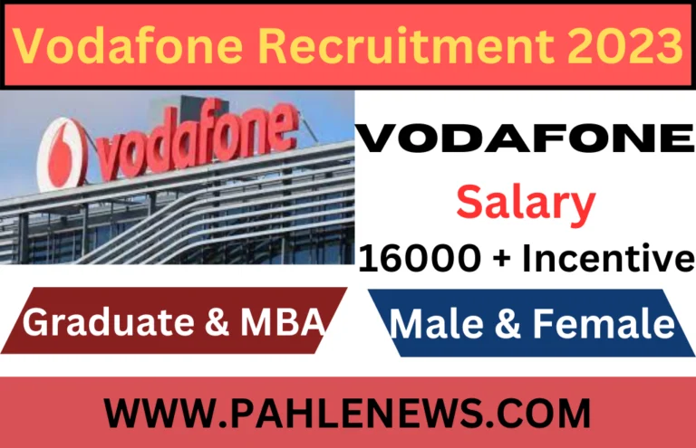 Vodafone Recruitment 2023