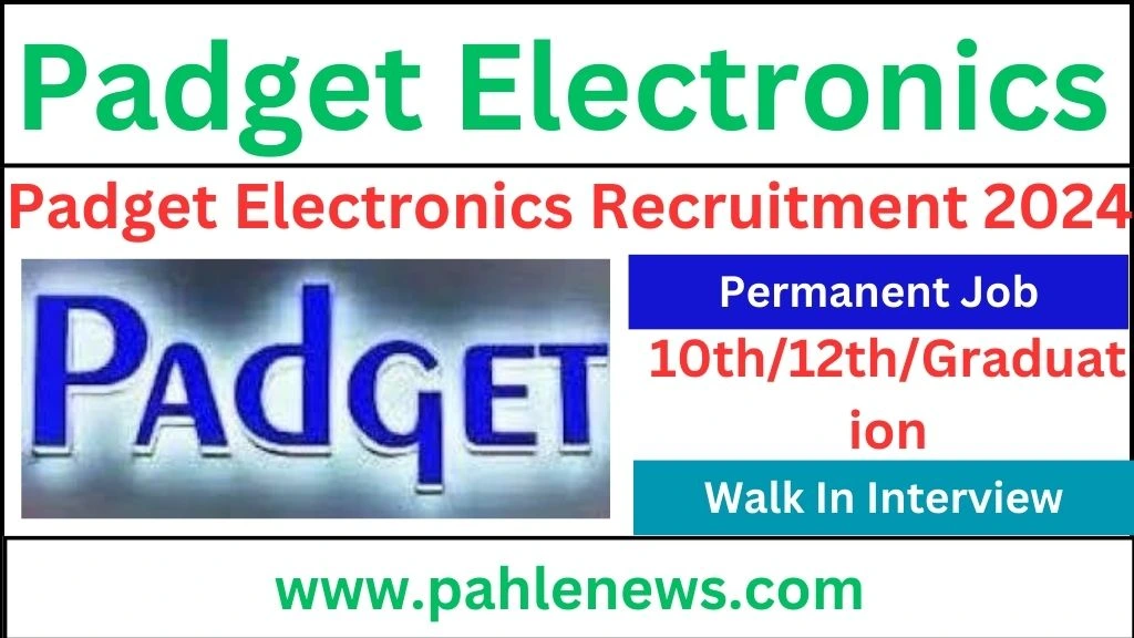 Padget Electronics Recruitment 2024