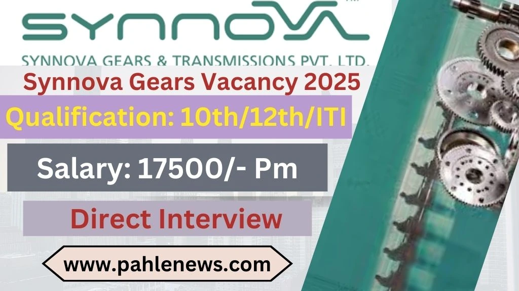 Synnova Gears Recruitment 2024