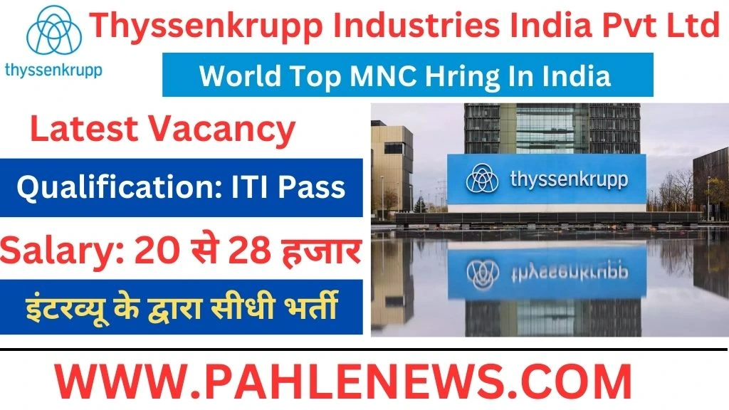 Thyssenkrupp Industries Vacancy 2024