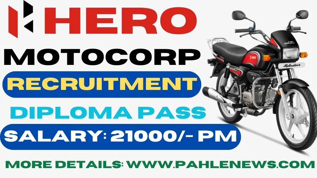 Hero MotoCorp Diploma Recruitment 2024