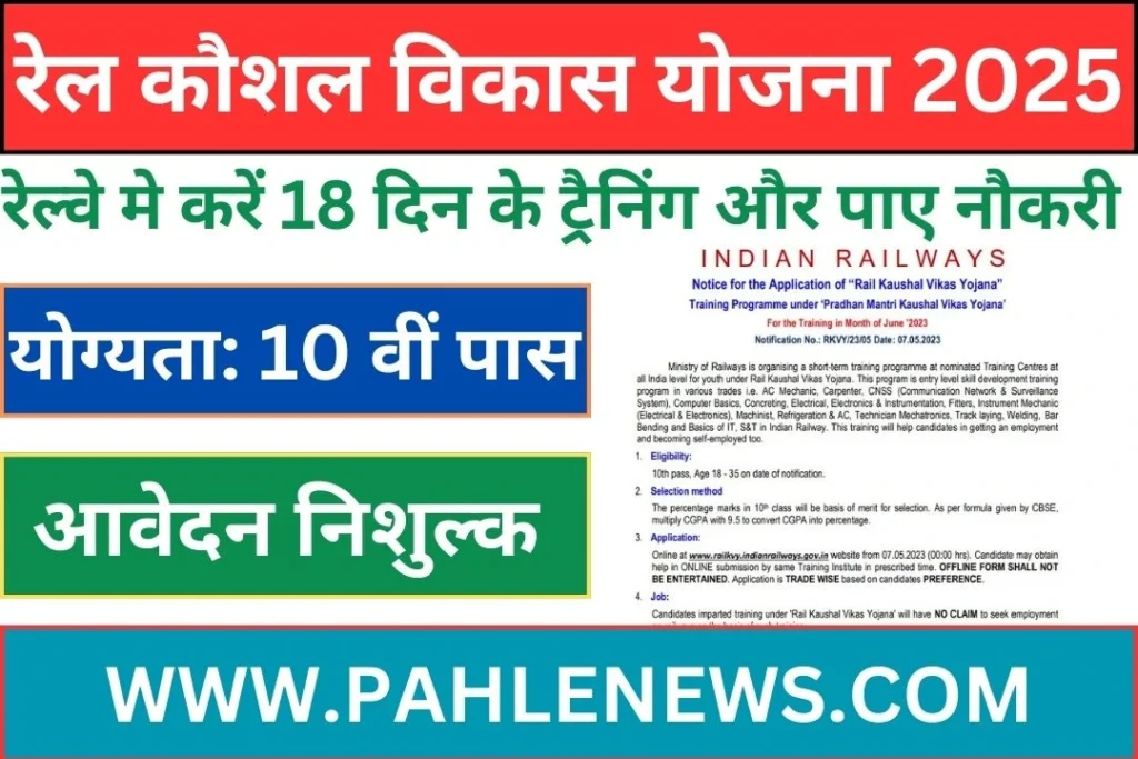 Rail Kaushal Vikas Yojna 2025