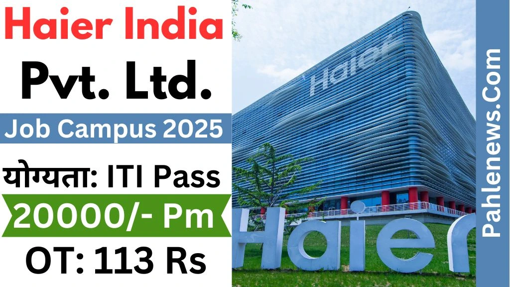 Haier Appliances Recruitment 2025